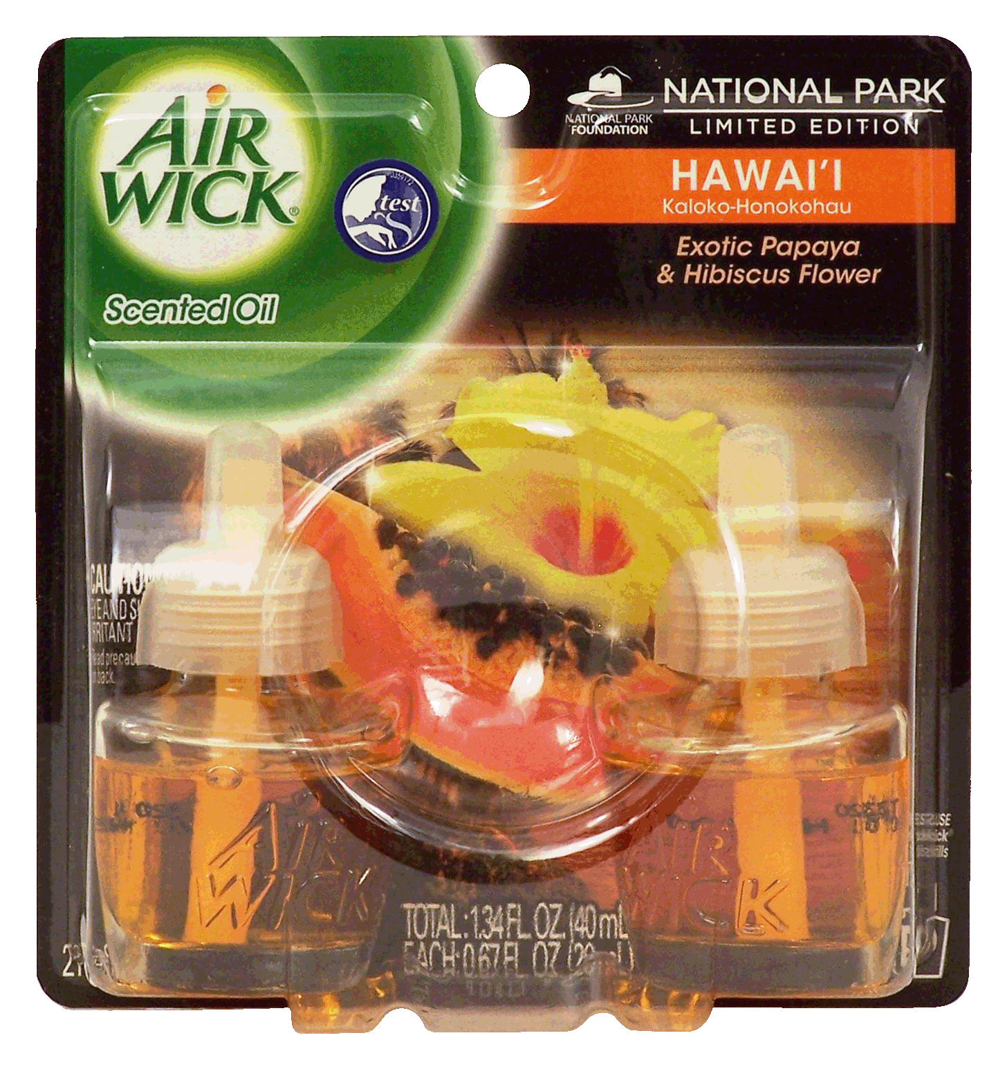 Air Wick  hawai'i, scented oil refills, exotic papaya & hibiscus flower Full-Size Picture